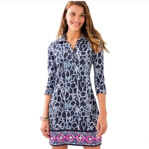 NWT Lilly Pulitzer UPF50+ Ansley Polo Dress Sz S